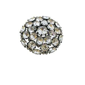 Wowsa! Huge Eisenberg Original Insanely Sparkly Rhinestone Brooch (A8641)